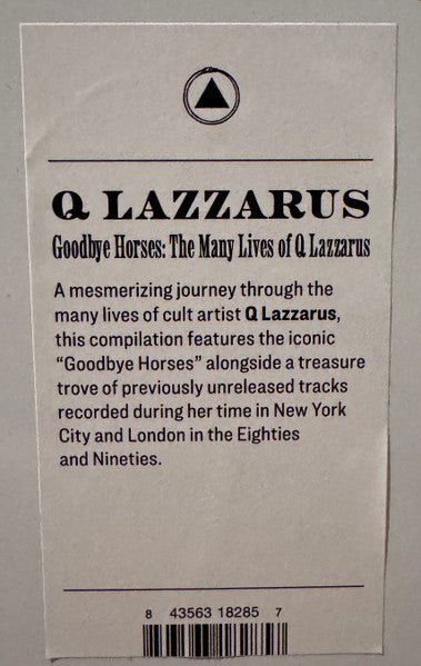 Q Lazzarus* : Goodbye Horses: The Many Lives Of Q Lazzarus (Music From The Motion Picture) (LP, Comp)
