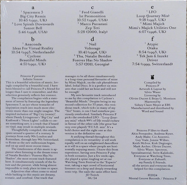 Princess P (2) : Infinite Sonore (3x12", Comp, Ltd)