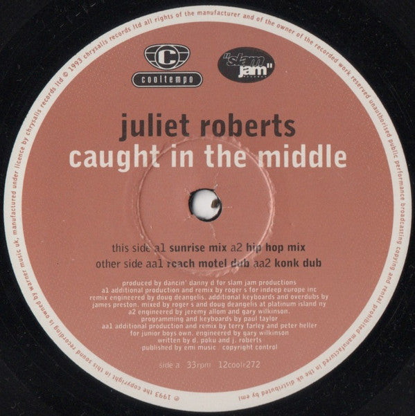Juliet Roberts : Caught In The Middle (12", Single, Ltd)