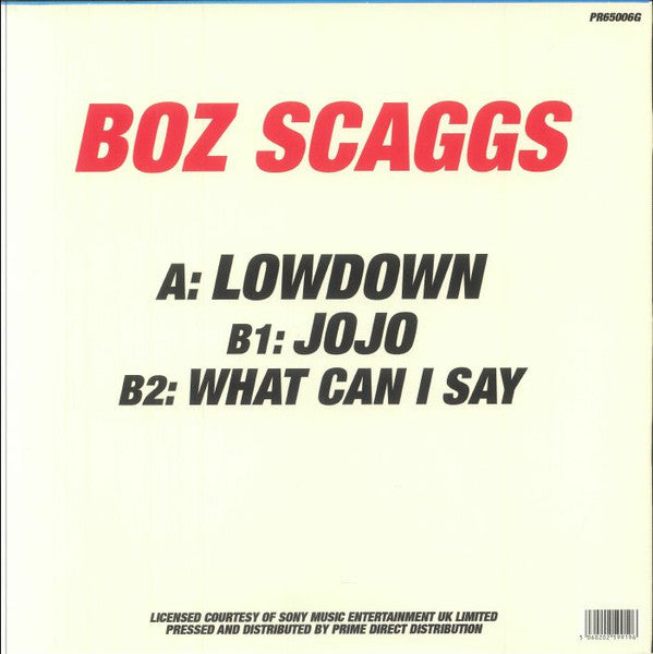 Boz Scaggs : Lowdown  (12", RE, RP, Gre)