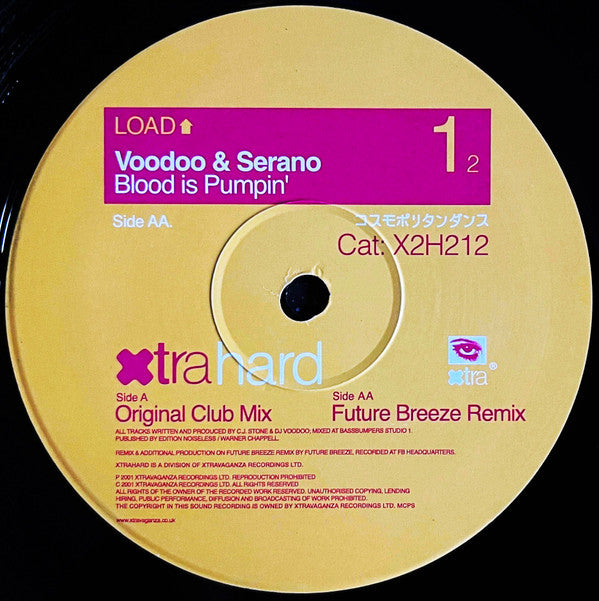 Voodoo & Serano : Blood Is Pumpin' (12")
