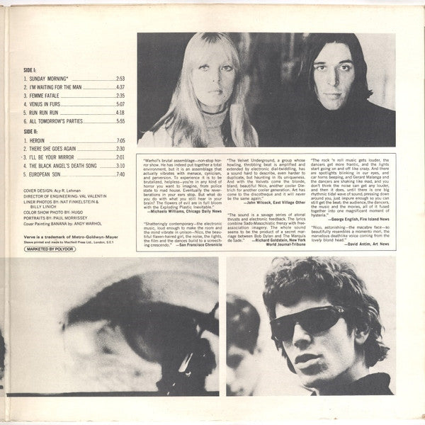 The Velvet Underground & Nico (3) : The Velvet Underground & Nico (LP, Album, RE, Gat)