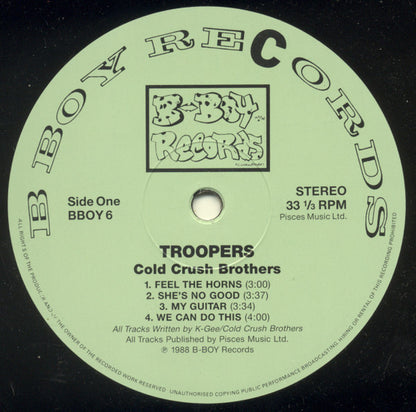 Coldcrush Brothers* : Troopers (LP, Album)