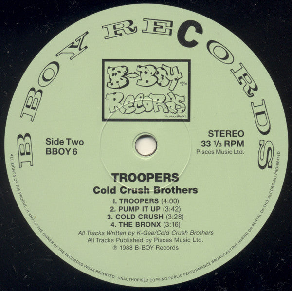 Coldcrush Brothers* : Troopers (LP, Album)