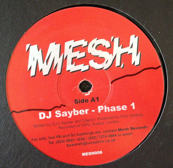 DJ Sayber / Propulsion (2) : Phase 1 / Without Fear (12")