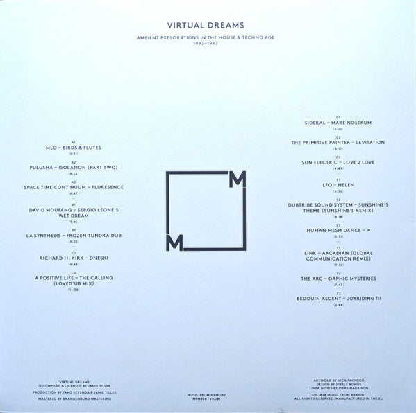 Various : Virtual Dreams (Ambient Explorations In The House & Techno Age, 1993-1997) (3xLP, Comp, Ltd, RP)