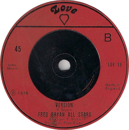 Fred Bryan & The All Stars : Love And Harmony (7")