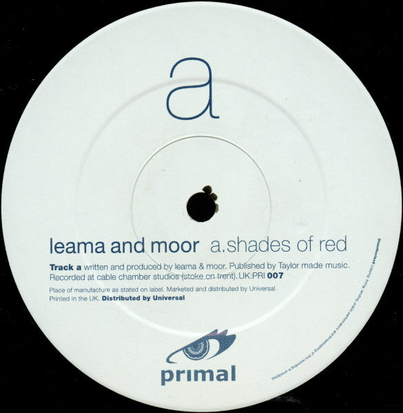 Leama & Moor : Shades Of Red / Shades Of Blue (12")