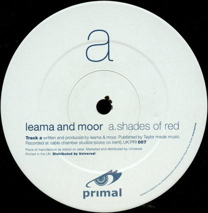 Leama & Moor : Shades Of Red / Shades Of Blue (12")