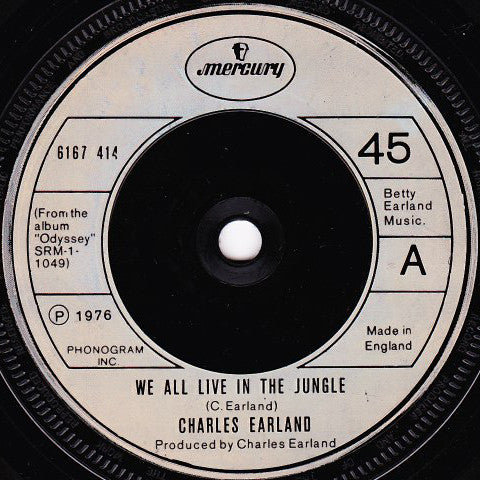 Charles Earland : We All Live In The Jungle (7", Single)