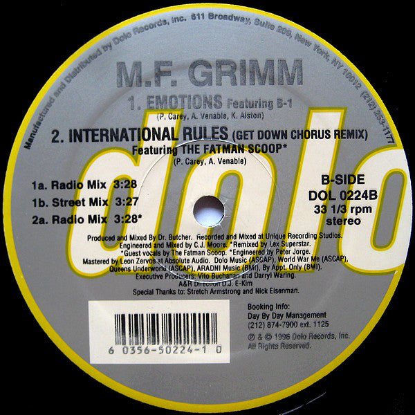 M.F. Grimm* : Get Down (12")