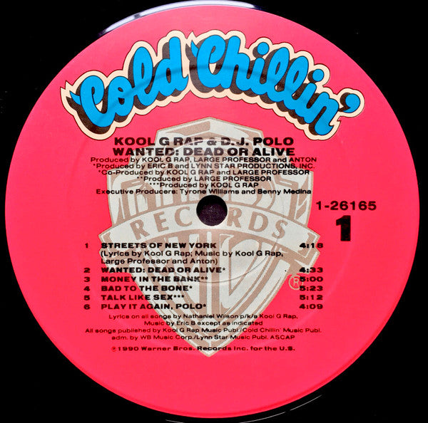 Kool G Rap & DJ Polo* : Wanted: Dead Or Alive (LP, Album)