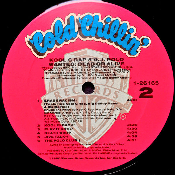 Kool G Rap & DJ Polo* : Wanted: Dead Or Alive (LP, Album)