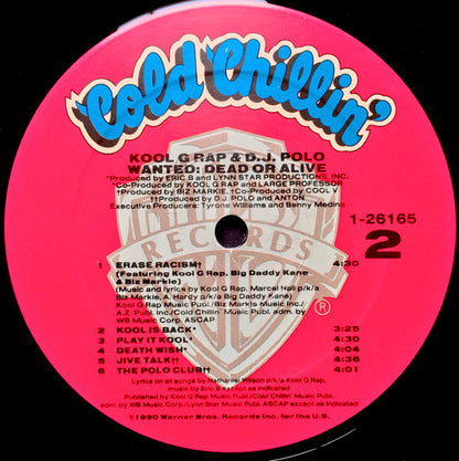 Kool G Rap & DJ Polo* : Wanted: Dead Or Alive (LP, Album)