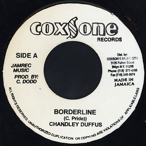 Chandley Duffus* / Vincent Morgan Allstar* : Borderline / Borderline Ver. (7")