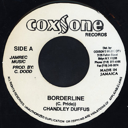Chandley Duffus* / Vincent Morgan Allstar* : Borderline / Borderline Ver. (7")
