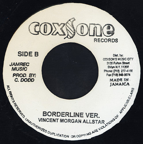 Chandley Duffus* / Vincent Morgan Allstar* : Borderline / Borderline Ver. (7")