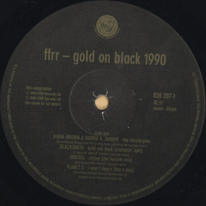 Various : FFRR - Gold On Black 1990 (LP, Comp)