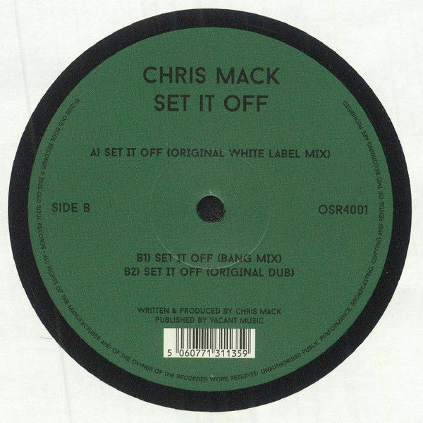 Chris Mack : Set It Off (12")