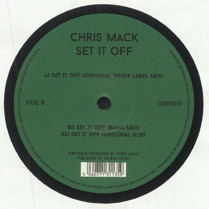 Chris Mack : Set It Off (12")