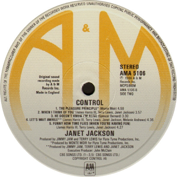 Janet Jackson : Control (LP, Album)