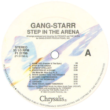 Gang Starr : Step In The Arena (LP, Album)