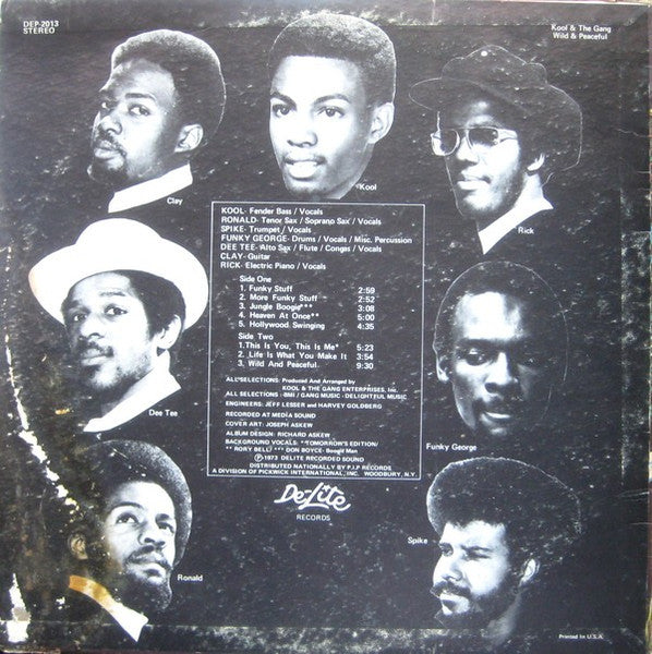 Kool & The Gang : Wild And Peaceful (LP, Album)