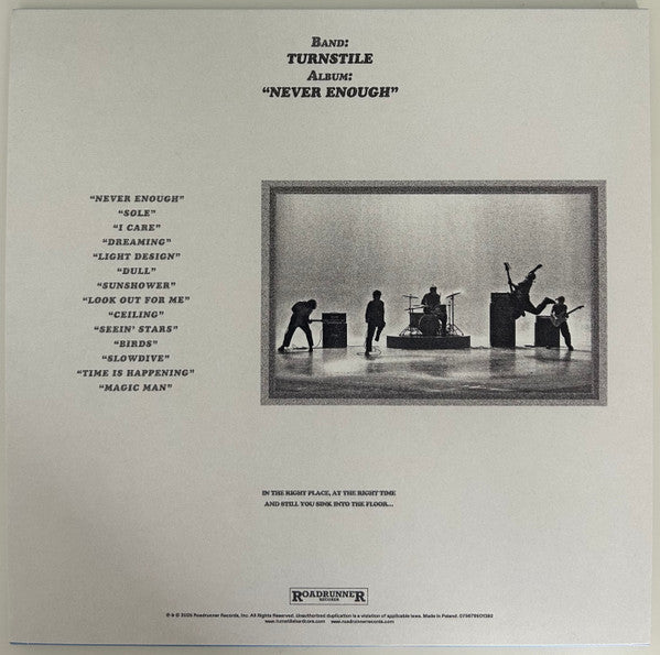 Turnstile (2) : Never Enough (LP, Album, Ltd, Whi)