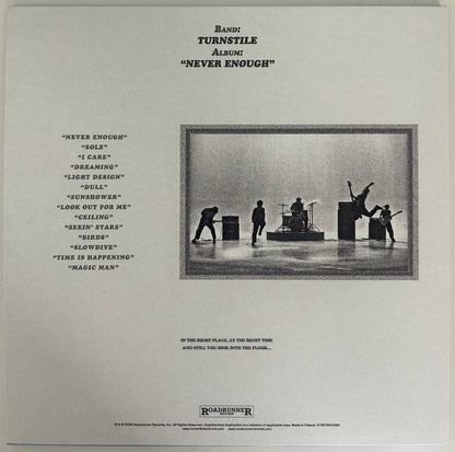 Turnstile (2) : Never Enough (LP, Album, Ltd, Whi)