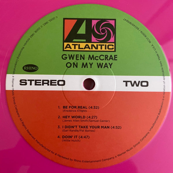 Gwen McCrae : On My Way (LP, Album, RE, Lip)