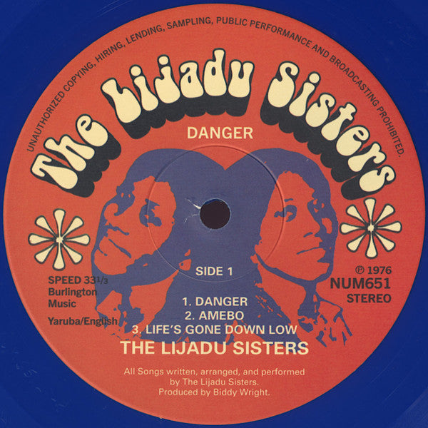 The Lijadu Sisters* : Danger (LP, Album, RE, Blu)