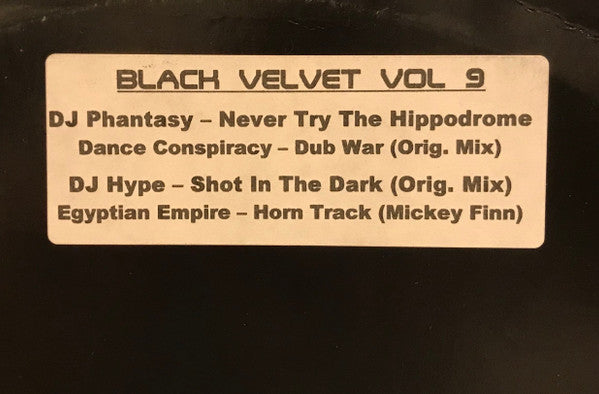 Various : Black Velvet Vol 9 (12", Unofficial, W/Lbl)