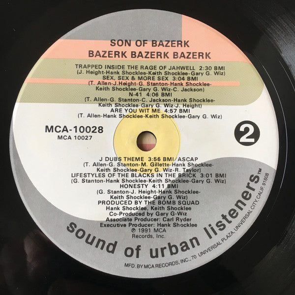 Son Of Bazerk Featuring No Self Control And The Band : Bazerk Bazerk Bazerk (LP, Album)