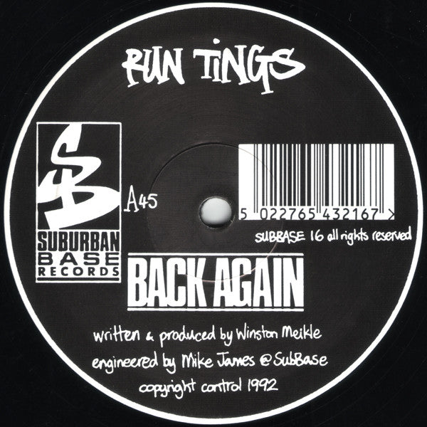 Run Tings : Back Again (12")