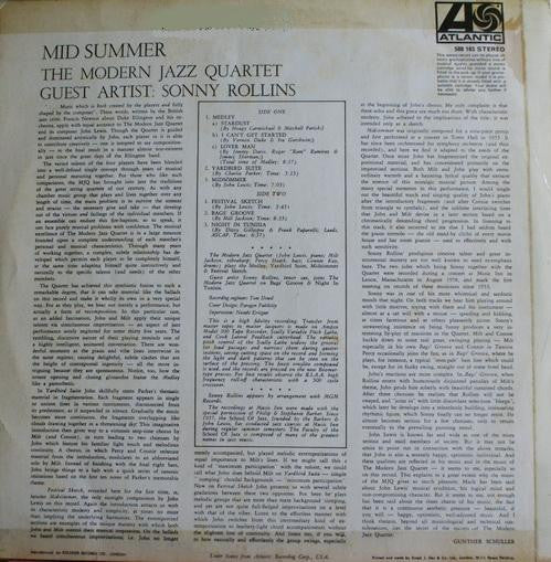 Modern Jazz Quartet* : Midsummer (LP)