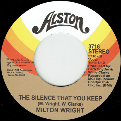 Milton Wright : Keep It Up (7", Single, RE, RM)