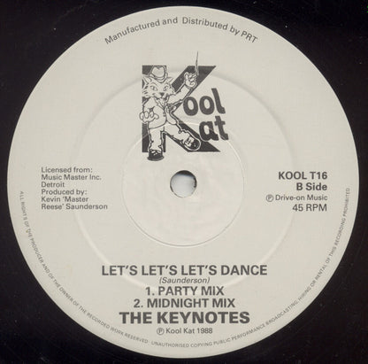The Keynotes* : Let's Let's Let's Dance (12")