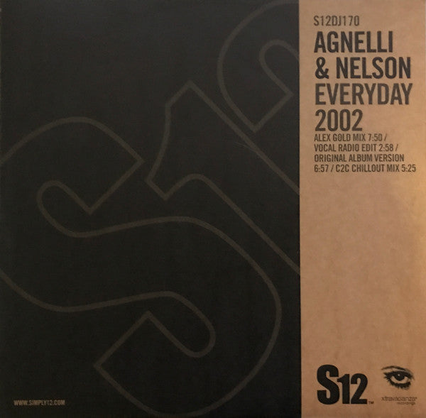 Agnelli & Nelson : Everyday 2002 (12", RE)