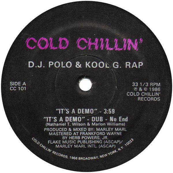 Kool G Rap & D.J. Polo : It's A Demo / I'm Fly (12")