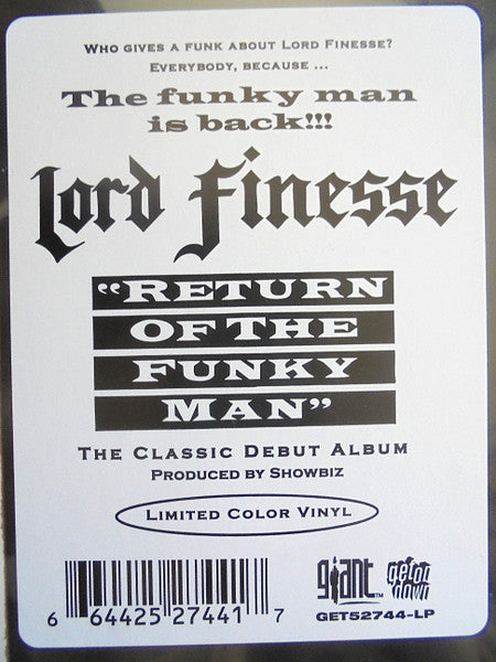 Lord Finesse : Return Of The Funky Man (2xLP, Album, Ltd, RE, Spl)