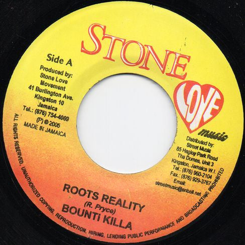 Bounty Killer : Roots Reality (7")