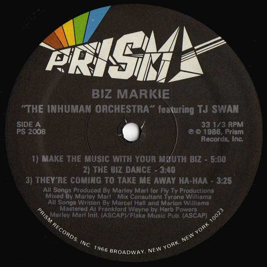Biz Markie Featuring TJ Swan : Make The Music With Your Mouth, Biz (12", EP)