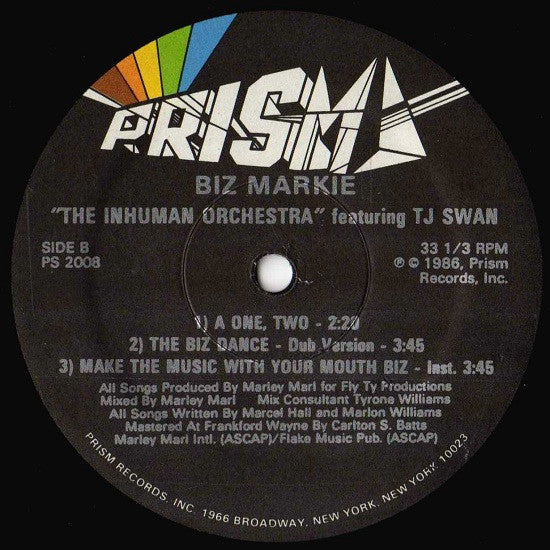 Biz Markie Featuring TJ Swan : Make The Music With Your Mouth, Biz (12", EP)