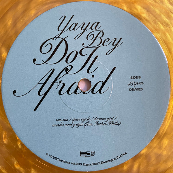 Yaya Bey : Do It Afraid (2x12", Album, Ltd, Liq)