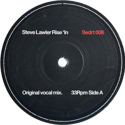 Steve Lawler : Rise ‘In (Part 1) (12")