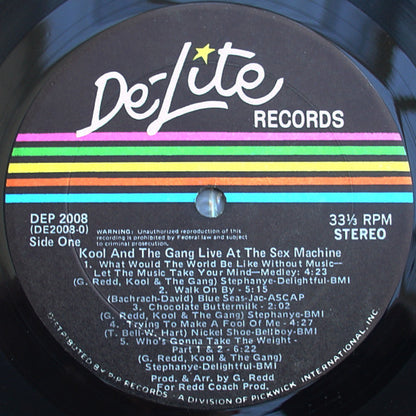 Kool And The Gang* : Live At The Sex Machine (LP, Album, Gat)