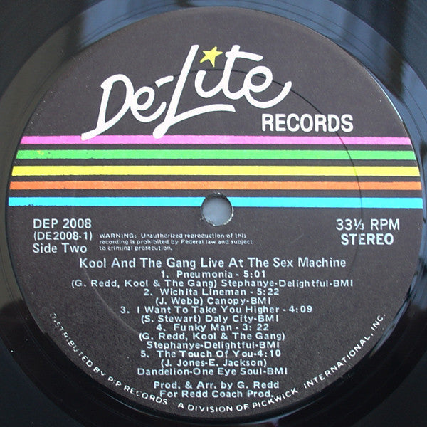 Kool And The Gang* : Live At The Sex Machine (LP, Album, Gat)