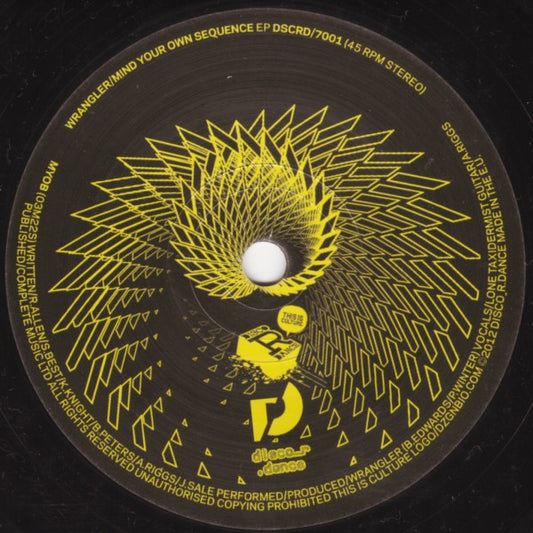 Wrangler : Mind Your Own Sequence EP (7", EP)