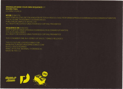 Wrangler : Mind Your Own Sequence EP (7", EP)