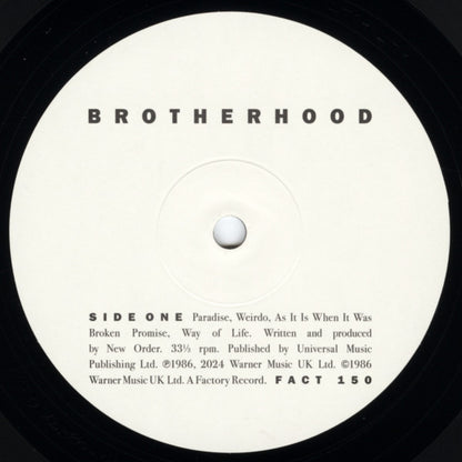 New Order : Brotherhood (LP, Album, RE)